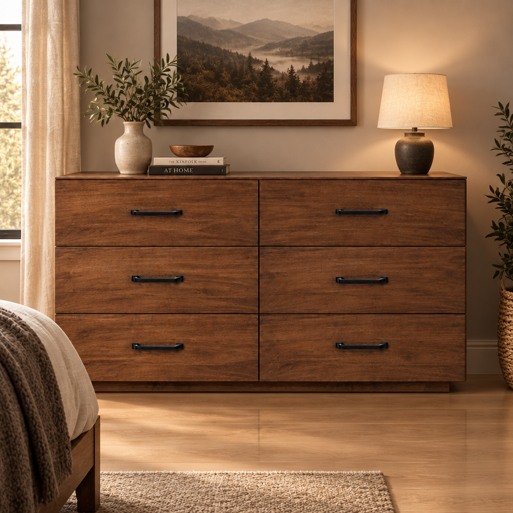Commode en bois massif Wellmont