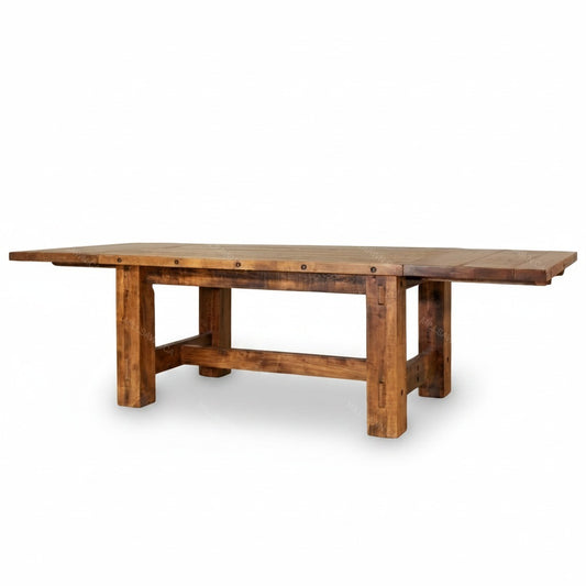 Woodland Solid Wood Dining Table With End Leaves