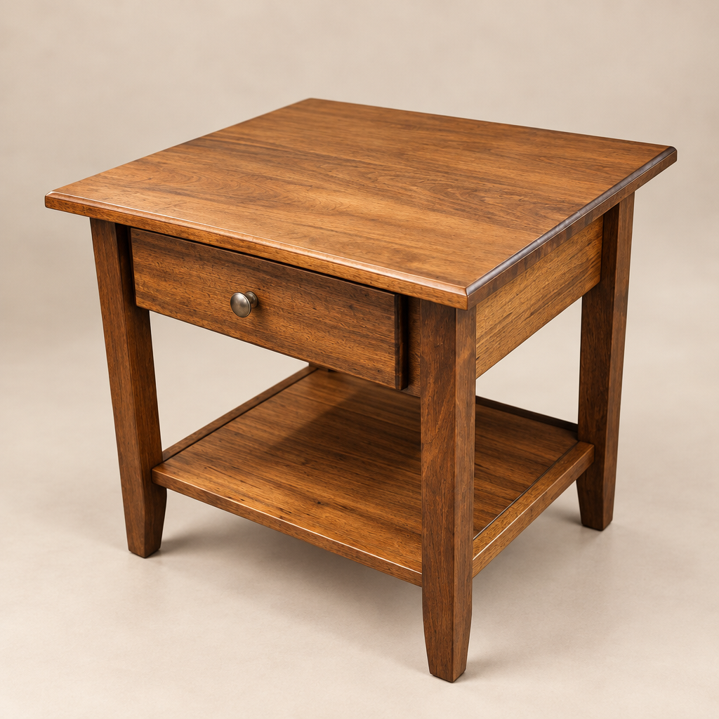 Table d'appoint en bois massif Kenn