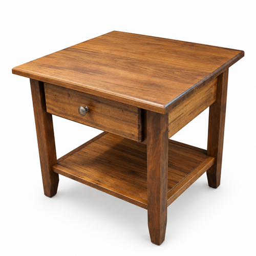 Table d'appoint en bois massif Kenn